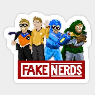 Fake Nerds 8-Bit Sticker